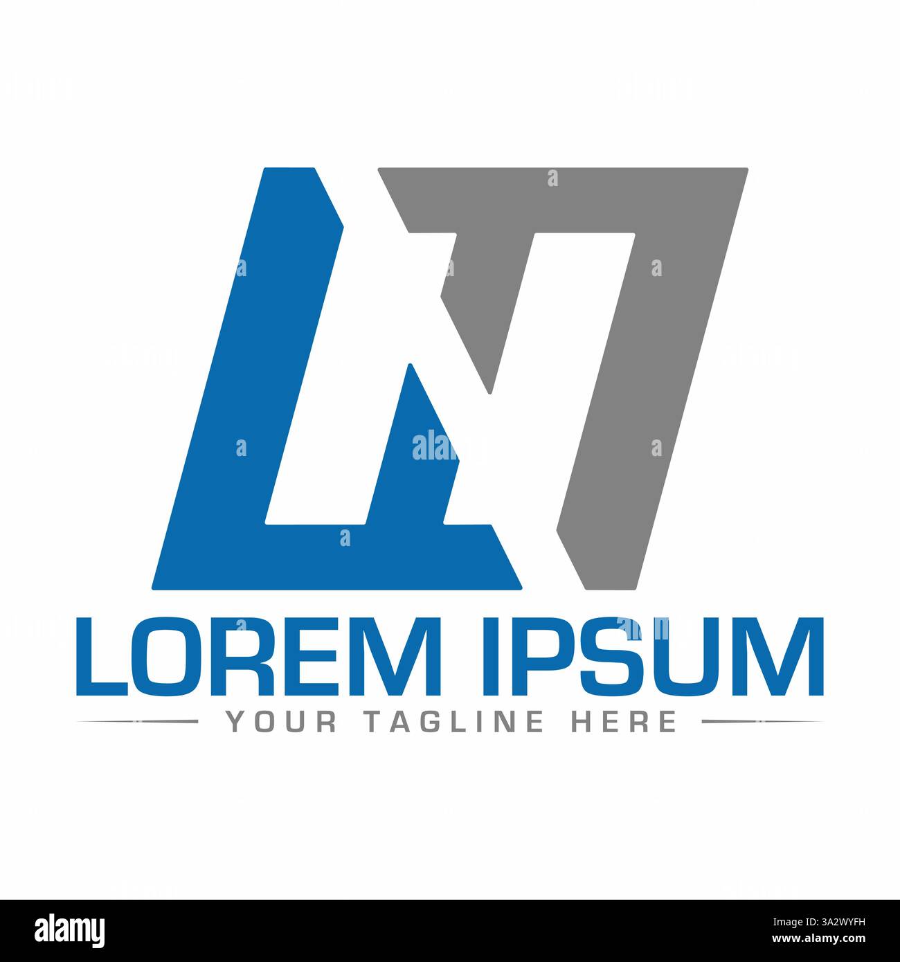 NF-Letter-Logo Stock Vektor