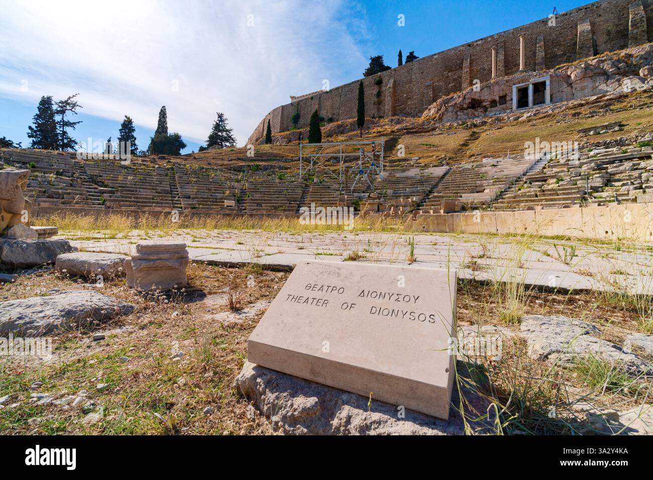 Theater des Dionysos, Akropolis, Athen Stockfoto