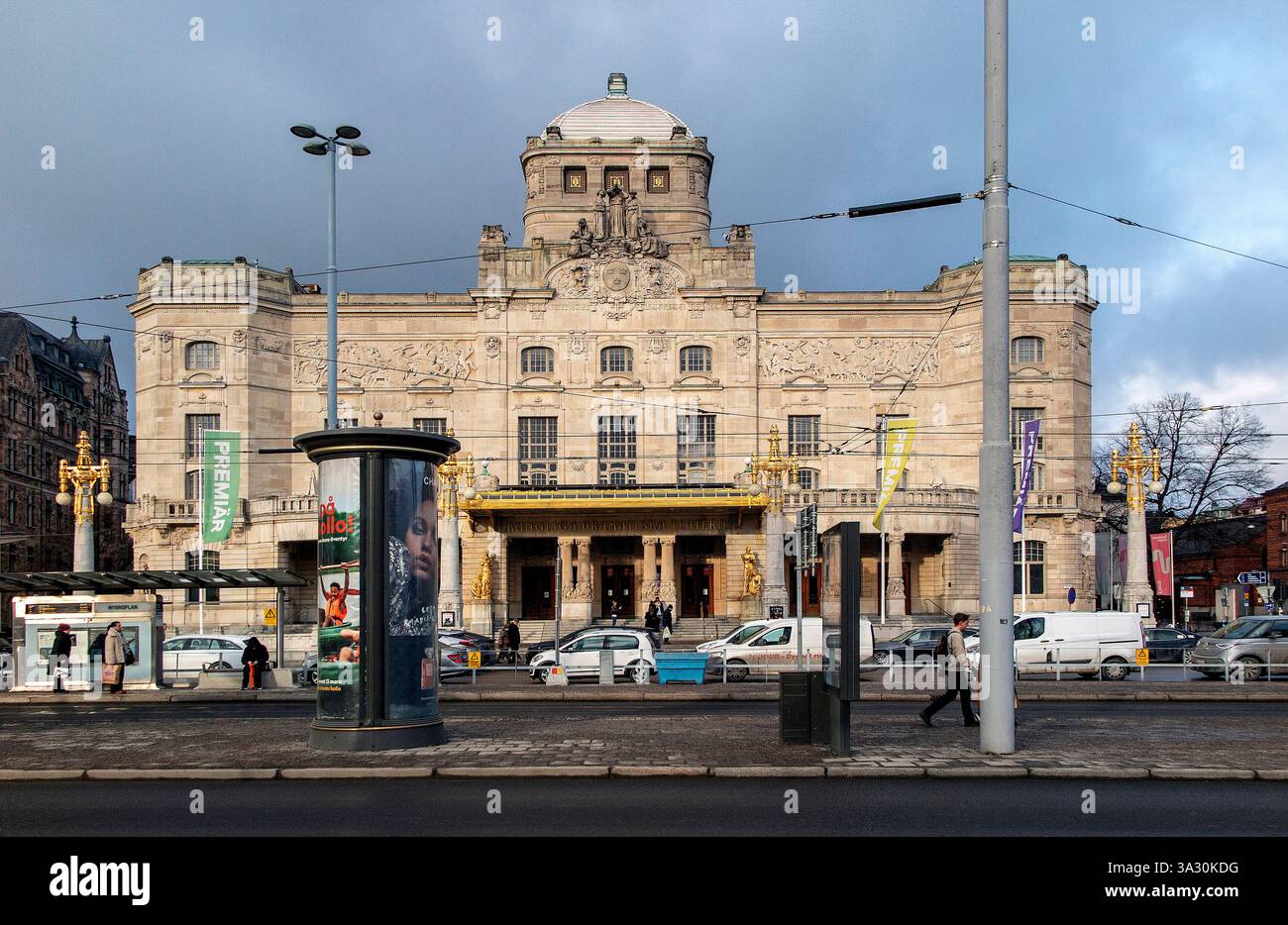 Königliches dramatisches Theater in Stockholm, Schweden Stockfoto