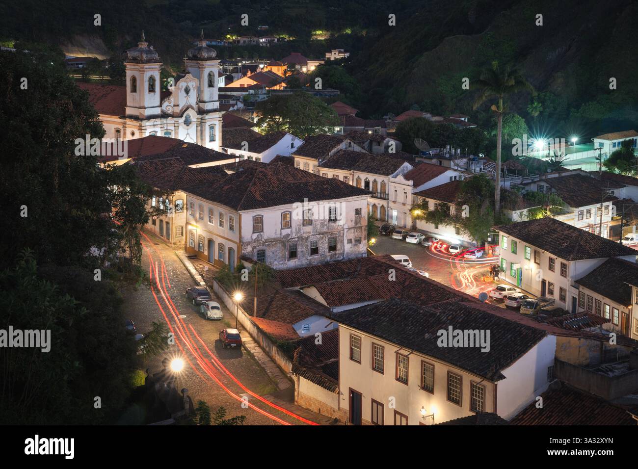Foto des Basílica Matriz de Nossa Senhora do Pilar, Ouro Preto, Minas Gerais. Aufgenommen am 2. Mai 2024. Stockfoto