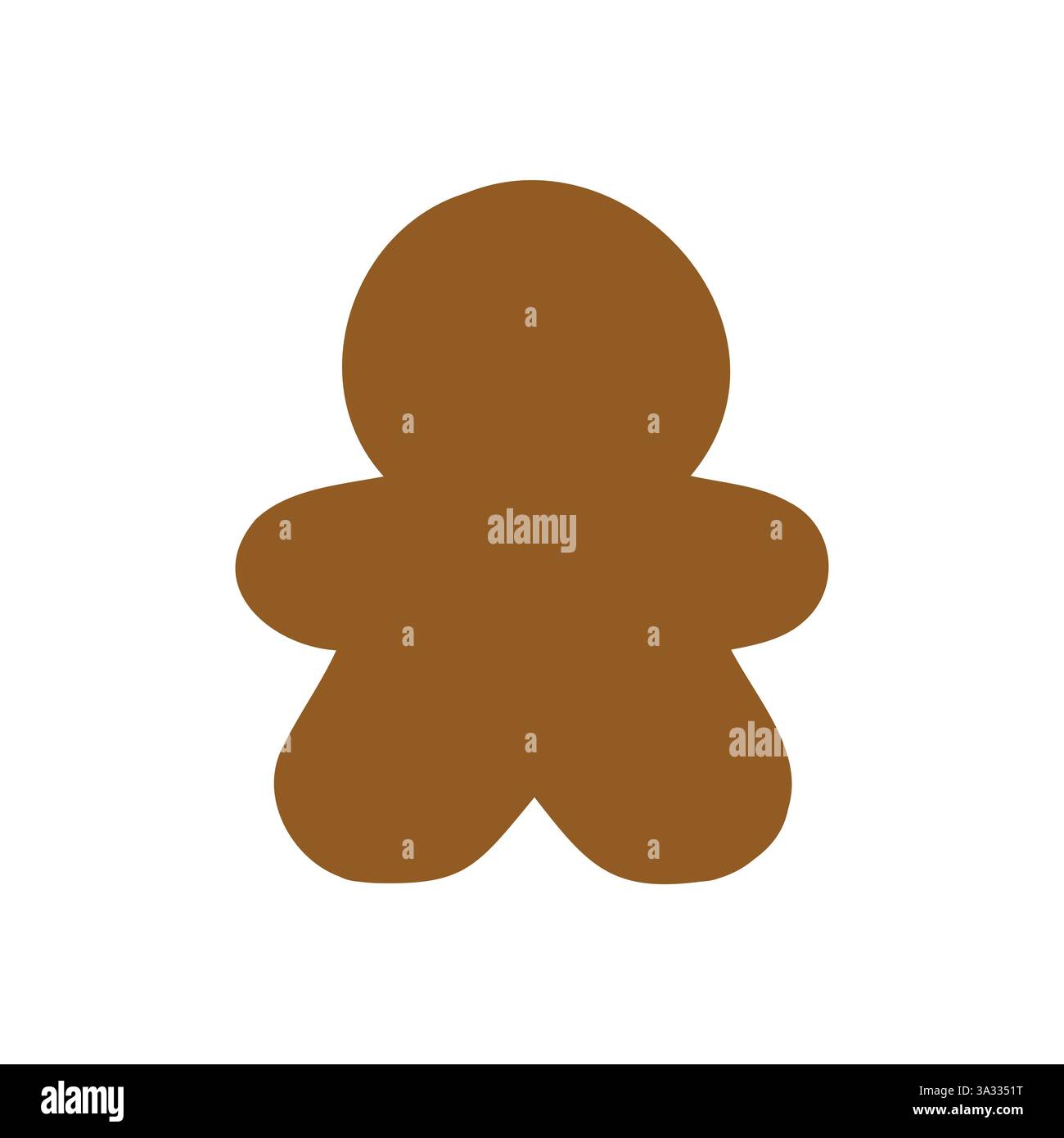 Lebkuchen Mann Emoji Symbol Symbol Symbol Vektor Illustration Stock Vektor