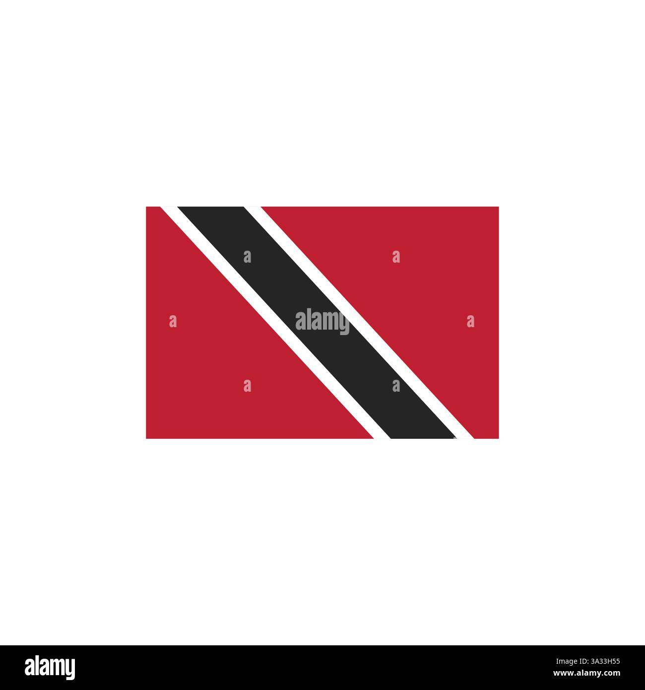 trinidad und tobago Flagge Emoji Symbol Symbol Symbol Vektor Illustration Stock Vektor