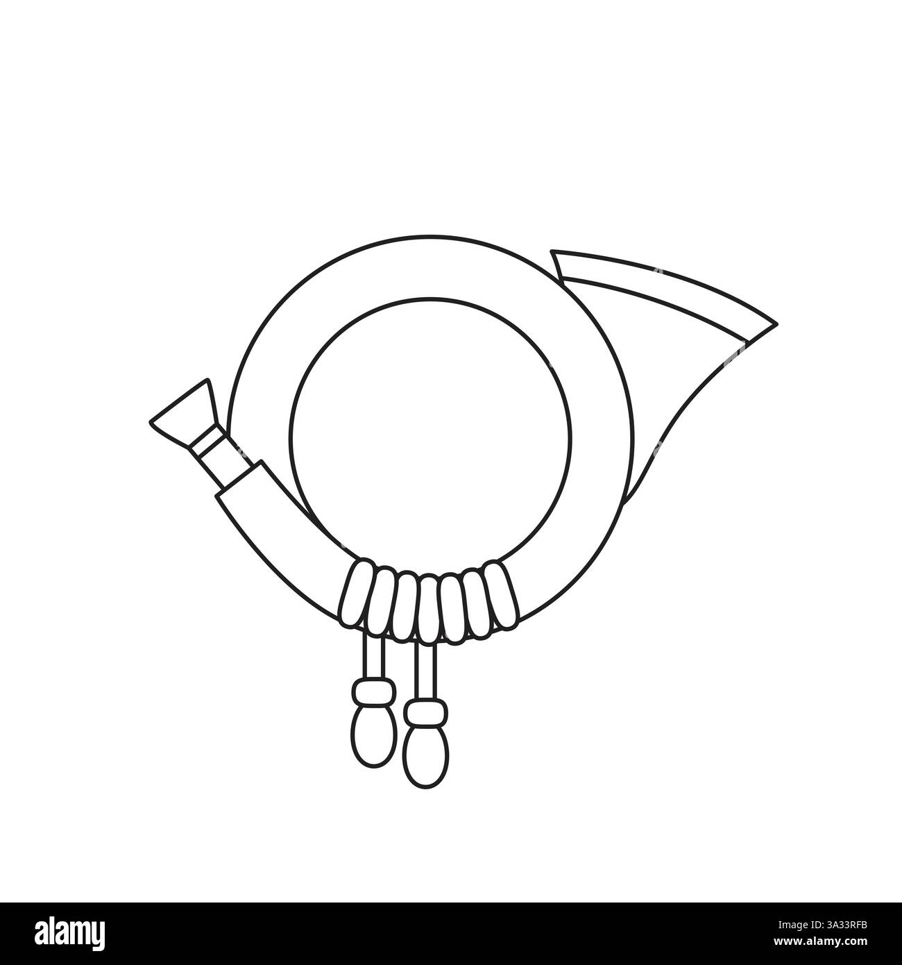 Posthorn Emoji Symbol Zeichen Symbol Vektor Illustration Stock Vektor