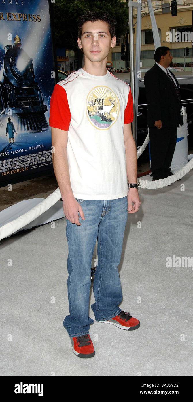 NOVEMBER 2004 - HOLLYWOOD, KALIFORNIEN - K40150FB. DIE POLAR EXPRESS-PREMIERE BEI GRAUMAN'S CHINESISCHES THEATER HOLLYWOOD, CA. 11.07.2004. FITZROY BARRETT / 2004.JUSTIN BERFIELD(Bild: © Globe Photos/ZUMAPRESS.com) Stockfoto