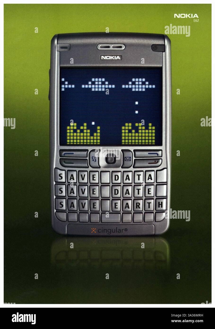 2006 Nokia E62 Symbian Smartphone-Anzeige Stockfoto