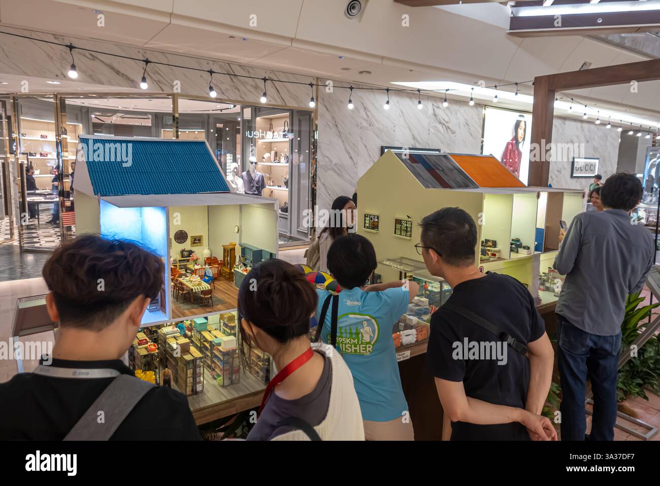 Models Miniatur-Innenarchitektur Ausstellung, The Gardens Mall, Kuala Lumpur, Malaysia, Asien Stockfoto