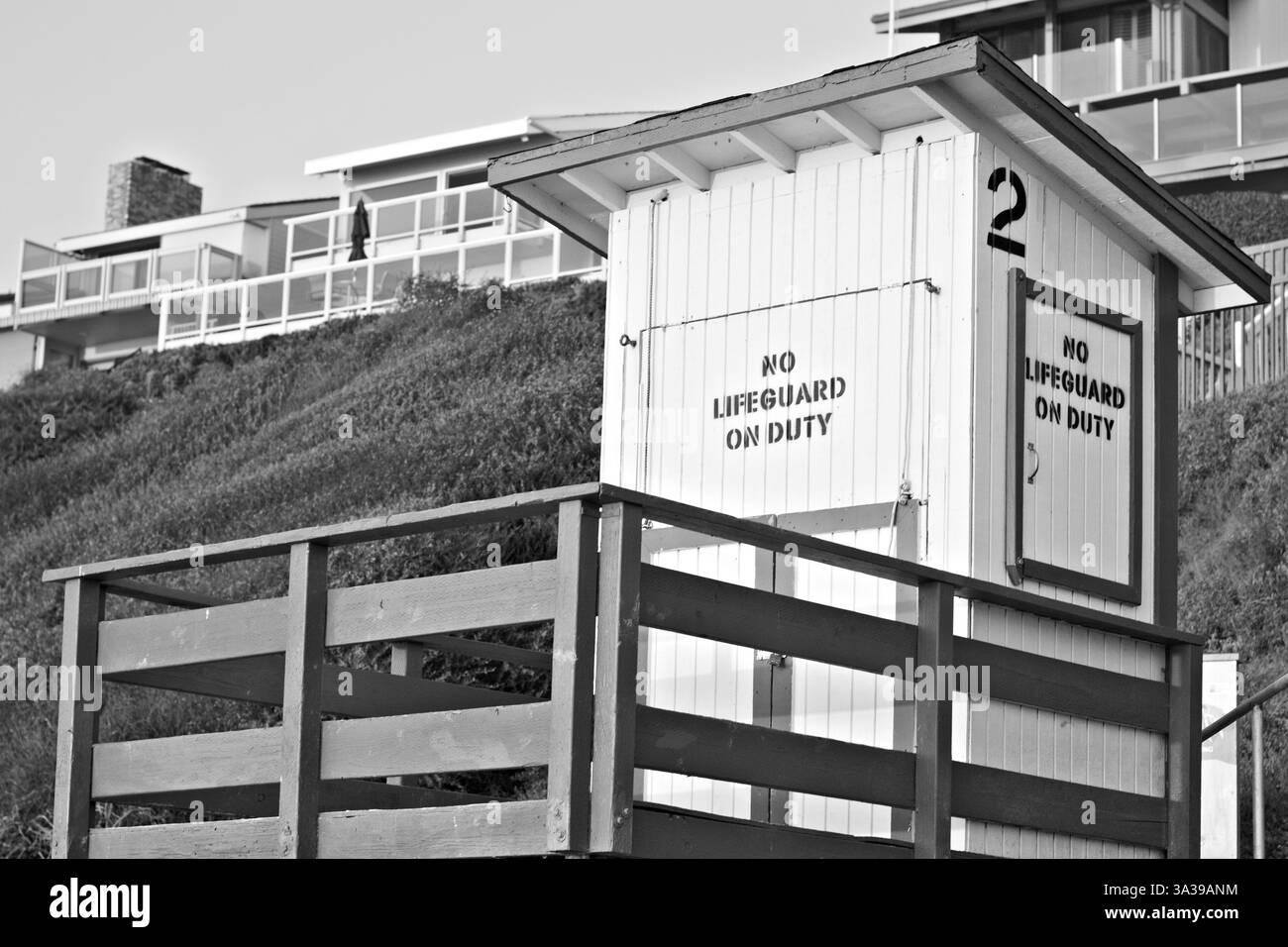 Rettungsschwimmerturm am Dana Strands Beach Stockfoto