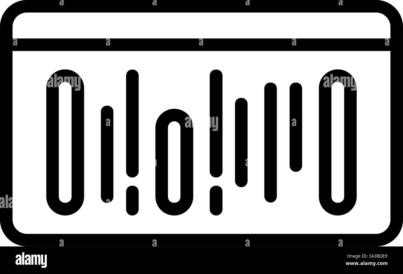 Design Von Barcode-Vektorsymbolen Stock Vektor