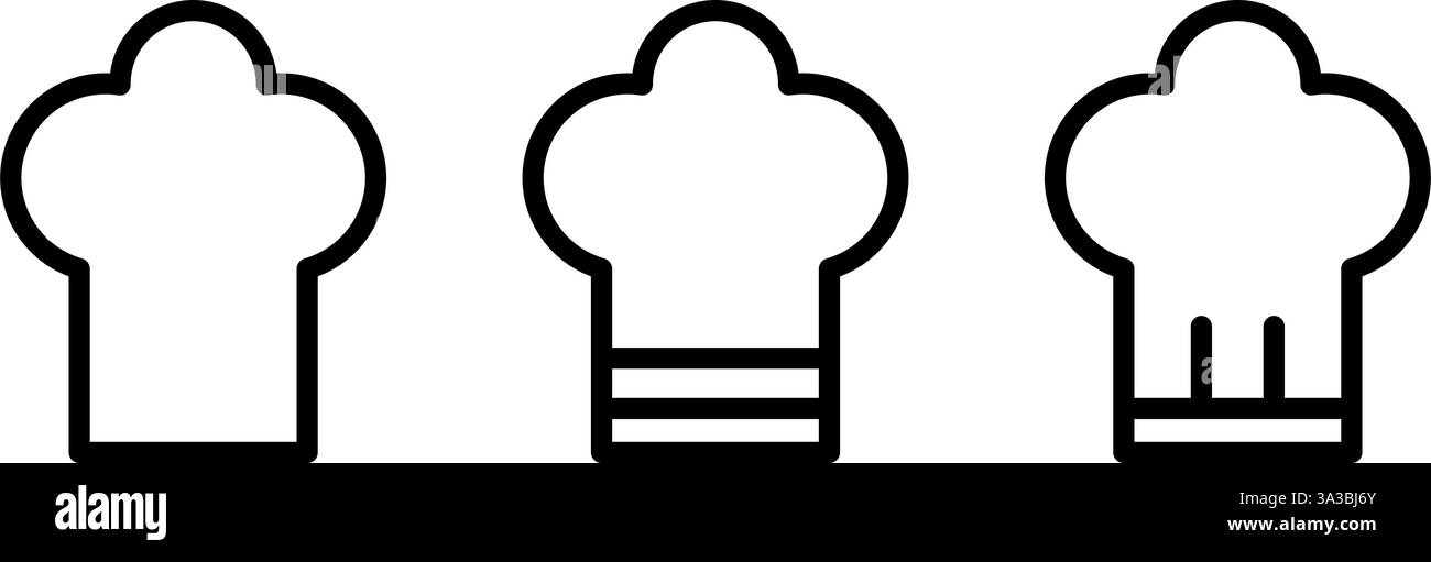 Symbol für Chefhut einfaches Design Stock Vektor