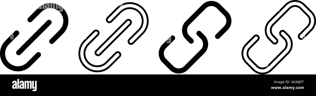 Symbol für Verknüpfung einfaches Design Stock Vektor