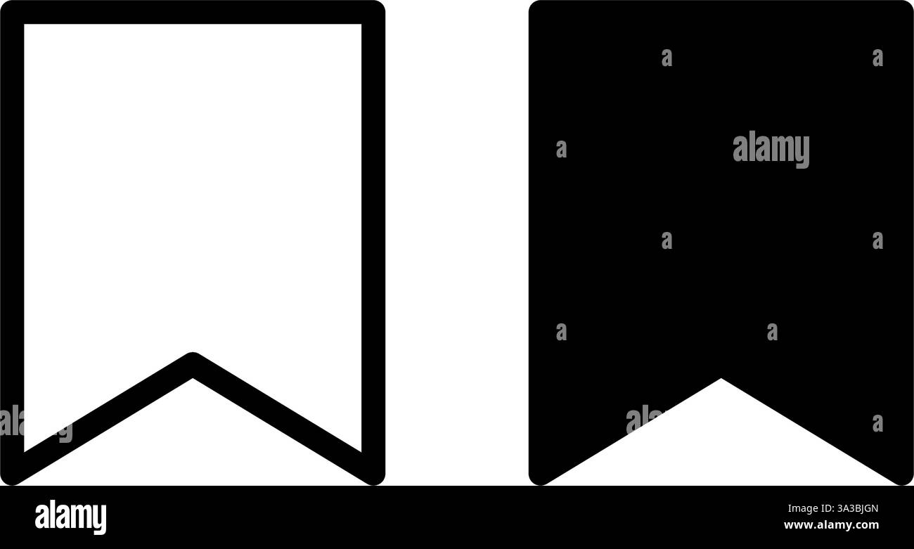 Tag hinzufügen Favoritenlesezeichen icn einfaches Design Stock Vektor