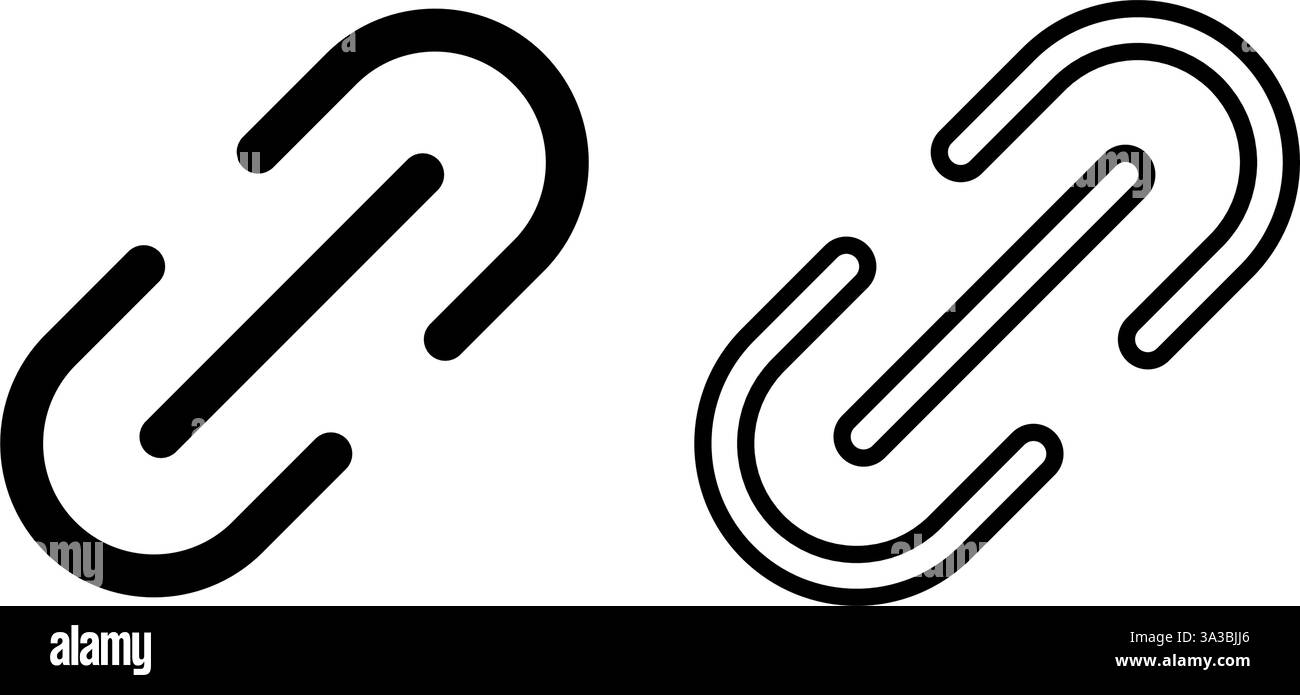 Symbol für Verknüpfung einfaches Design Stock Vektor