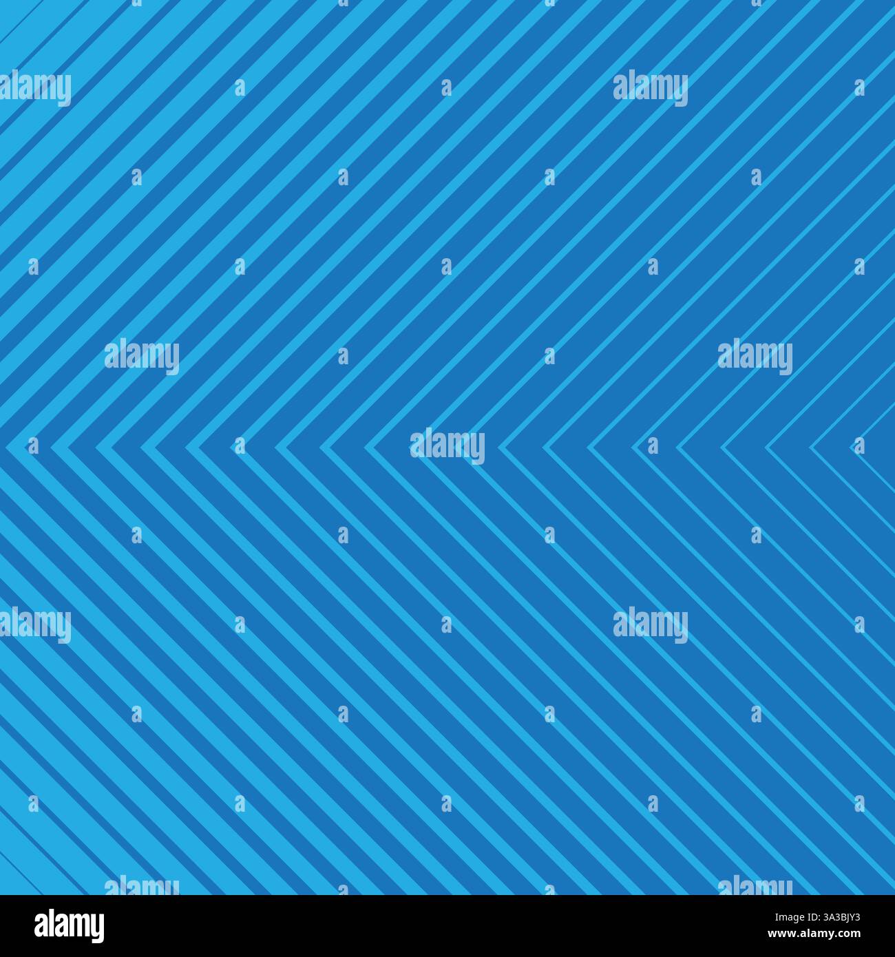 Blau gestreiftes geometrisches diagonales Parallellinienmuster auf blauem Hintergrund Stock Vektor