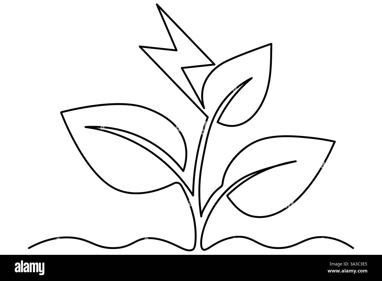 Continuous Eco Earth Planet Symbol der Welt Erde Tag der Hand zeichnen Konzept globale Karte Umrissvektor. Stock Vektor