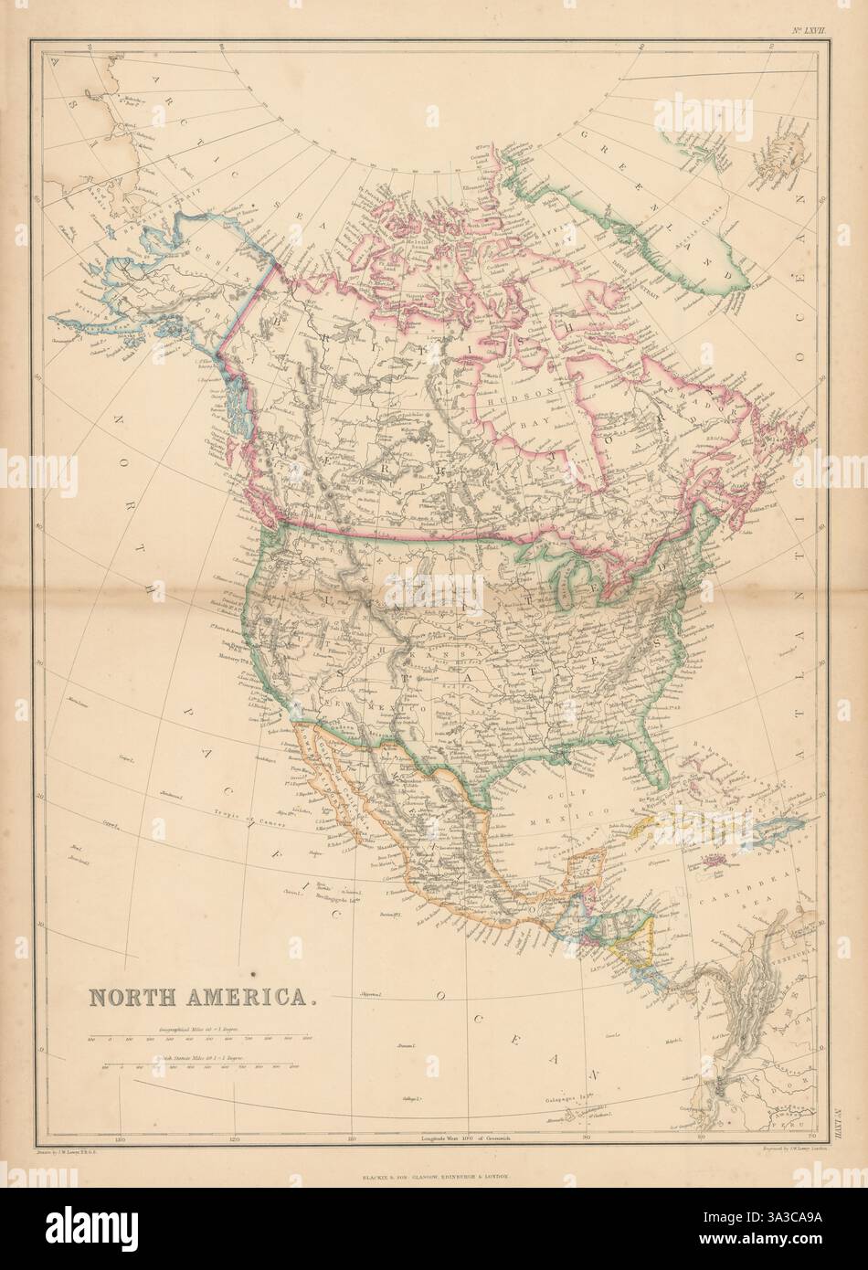 Nordamerika „Gadsden oder Arizona“. Frühe territoriale Grenzen. Karte LOWRY 1860 Stockfoto Nordamerika „Gadsden oder Arizona“. Frühe territoriale Grenzen. Karte LOWRY 1860 Stockfoto