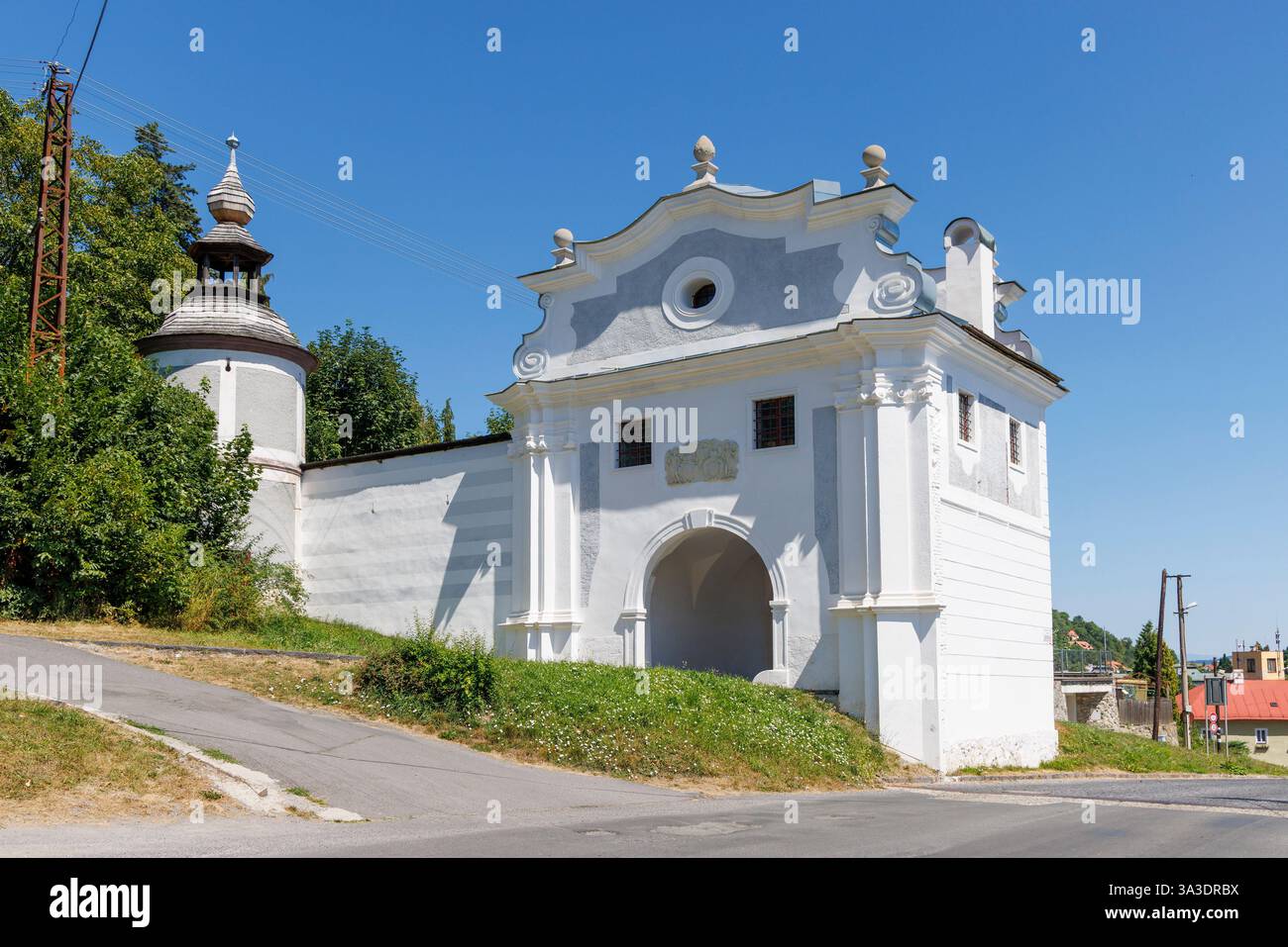 Stadttor Piarg, Banska Stiavnica, Slowakei Stockfoto