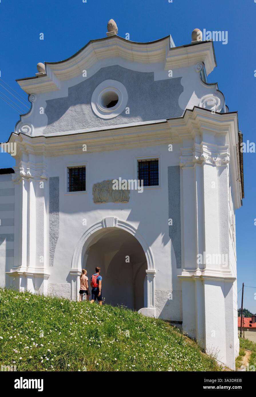 Stadttor Piarg, Banska Stiavnica, Slowakei Stockfoto
