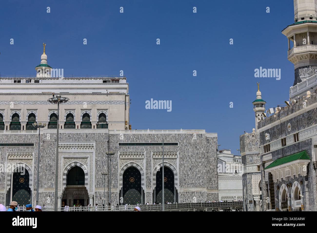 Mekka Saudi - Arabien 12 . März 2025 , muslimische Gebete mit Hadsch und Umra . Al-Haram-Moschee Stockfoto