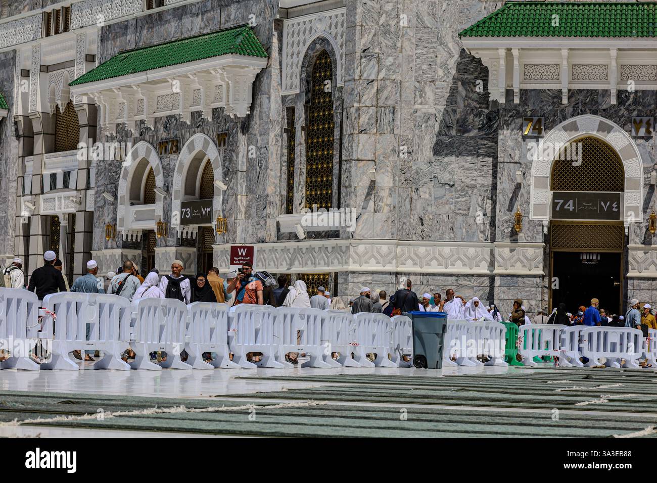Mekka Saudi - Arabien 12 . März 2025 , muslimische Gebete mit Hadsch und Umra . Al-Haram-Moschee Stockfoto