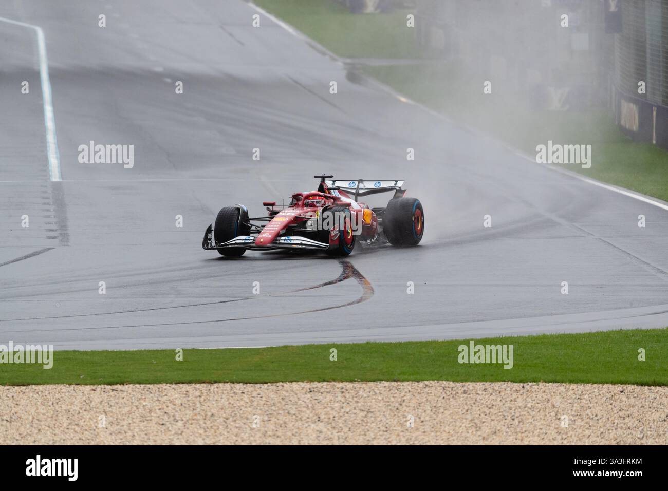 Albert Park, Australien, 16. März 2025. Charles Leclerc (MON) fuhr für die Scuderia Ferrari während des Formel 1 Louis Vuitton Australian Grand Prix 2025 auf dem Melbourne Grand Prix Circuit am 16. März 2025 in Albert Park, Australien. Quelle: Dave Hewison/Speed Media/Alamy Live News Stockfoto