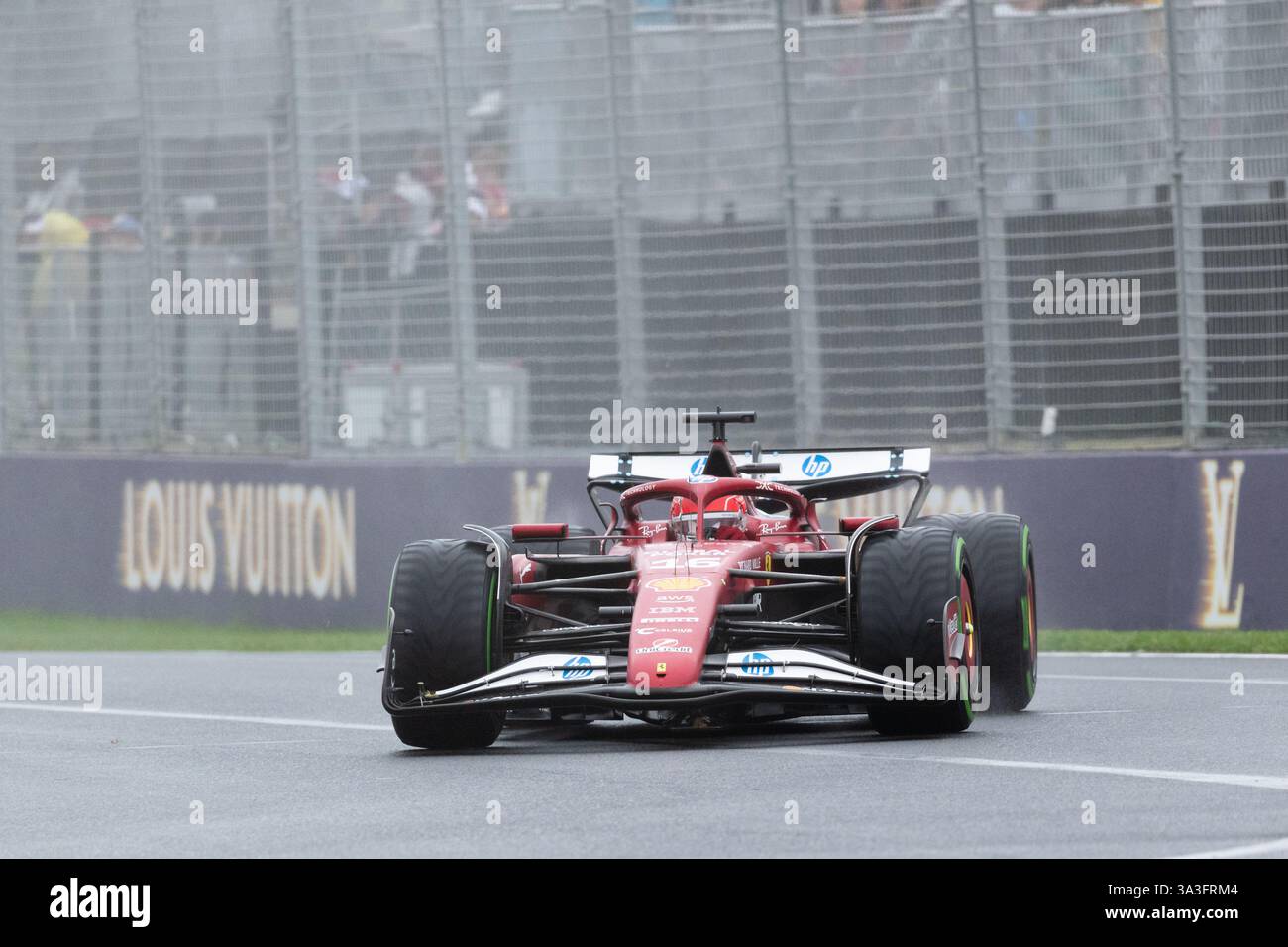 Albert Park, Australien, 16. März 2025. Charles Leclerc (MON) fuhr für die Scuderia Ferrari während des Formel 1 Louis Vuitton Australian Grand Prix 2025 auf dem Melbourne Grand Prix Circuit am 16. März 2025 in Albert Park, Australien. Quelle: Dave Hewison/Speed Media/Alamy Live News Stockfoto