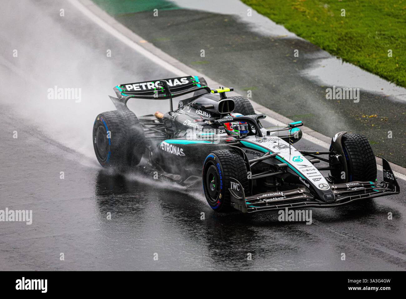 Melbourne, Australien. März 2025. Andrea Kimi Antonelli (ITA) - Mercedes-AMG PETRONAS F1 Team - Mercedes W16 - Mercedes E Performance beim Formel-1-Rennen Louis Vuitton Australian Grand Prix 2025; Albert Park, Melbourne, Australien, 14. Bis 16. März 2025 Credit: Alessio de Marco/Alamy Live News Stockfoto