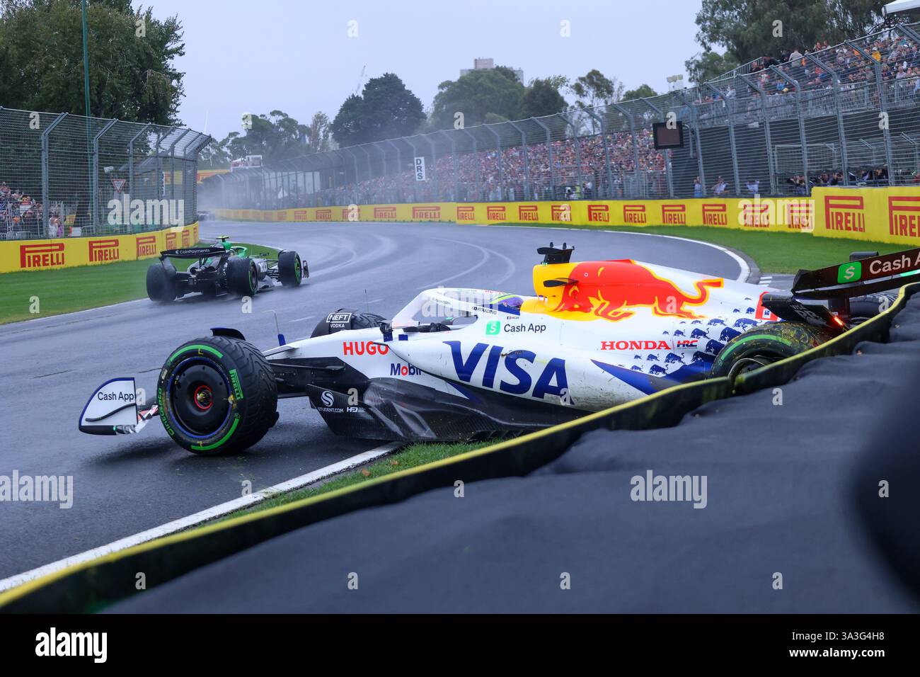 Melbourne, Australien. März 2025. Isack Hadjar (FRA) VCARB 02 RBPT Honda während des Formel-1-Rennens Louis Vuitton Australian Grand Prix 2025; Albert Park, Melbourne, Australien, 14. Bis 16. März 2025 Credit: Alessio de Marco/Alamy Live News Stockfoto