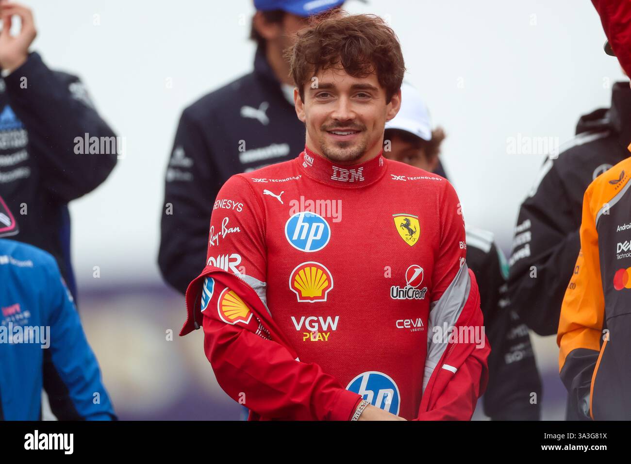 Melbourne, Australien. März 2025. Charles Leclerc (MON) - Scuderia Ferrari - Ferrari SF-25 - Ferrari während des Rennens - Formel 1 Louis Vuitton Australian Grand Prix 2025; Albert Park, Melbourne, Australien, 14. Bis 16. März 2025 Credit: Alessio de Marco/Alamy Live News Stockfoto