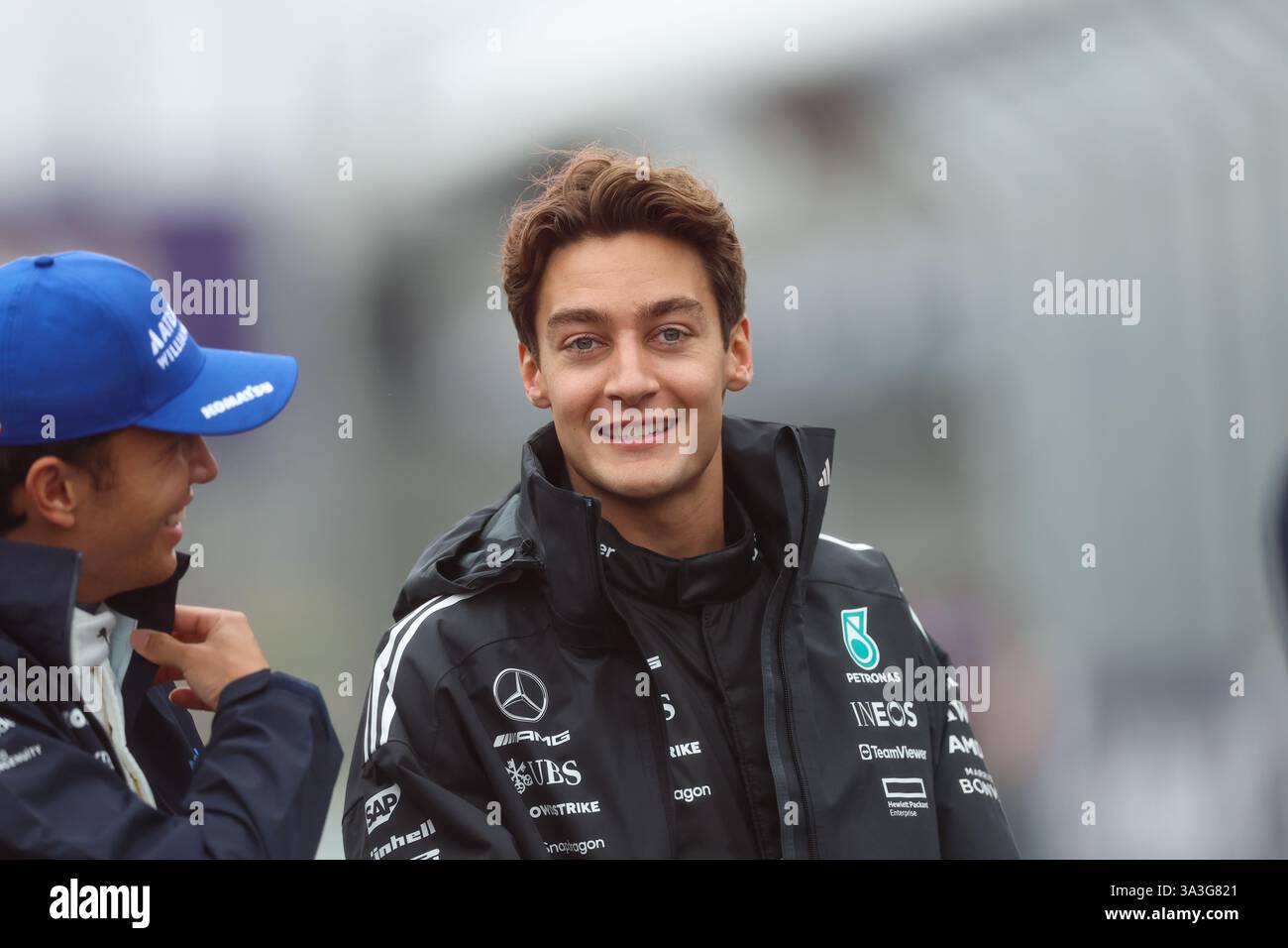 Melbourne, Australien. März 2025. George Russell (GBR) - Mercedes-AMG PETRONAS F1 Team - Mercedes W16 - Mercedes E Leistung während des Rennens - Formel 1 Louis Vuitton Australian Grand Prix 2025; Albert Park, Melbourne, Australien, 14. Bis 16. März 2025 Credit: Alessio de Marco/Alamy Live News Stockfoto