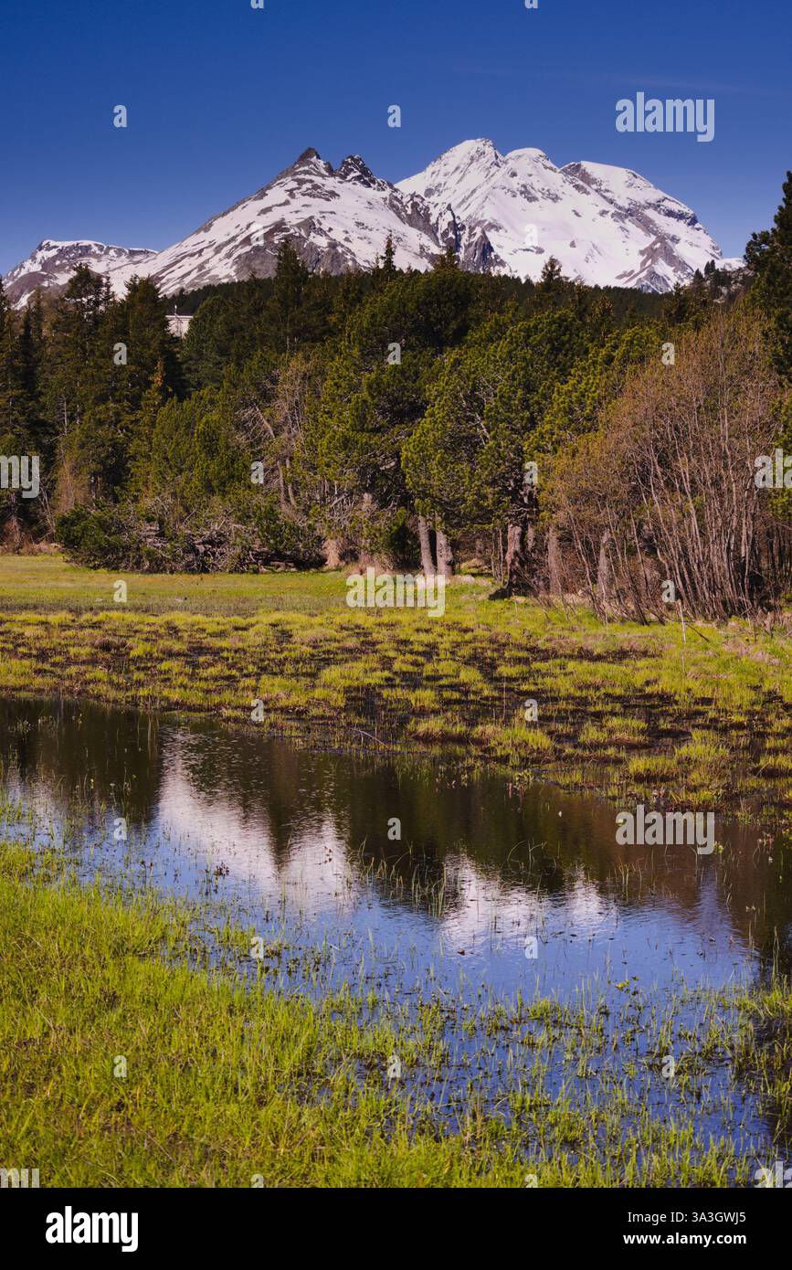 Oberes Engadintal, Schweiz Stockfoto