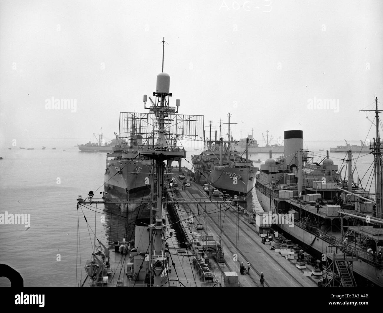 WWII 1943 Rarad - SC-2 an Bord des rio grande. Leichter Flugzeugträger, der von 1943 bis 1947 der United States Navy diente. Stockfoto