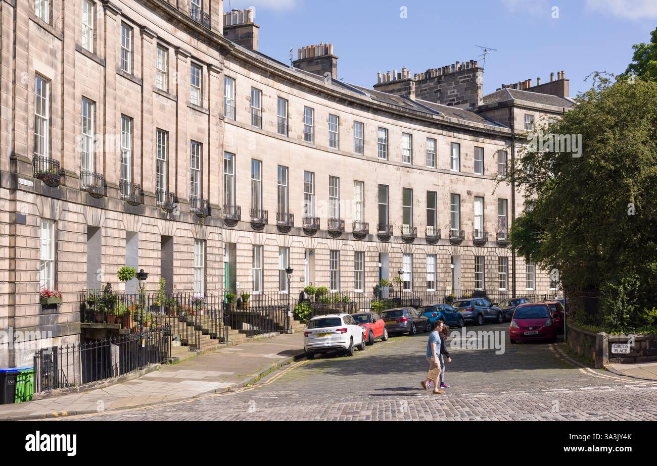 Edinburgh, Großbritannien - 29. Mai 2024. Der Royal Circus, georgianische Stadtteil, befindet sich im New Town-Gebiet von Edinburgh, Schottland, Großbritannien Stockfoto