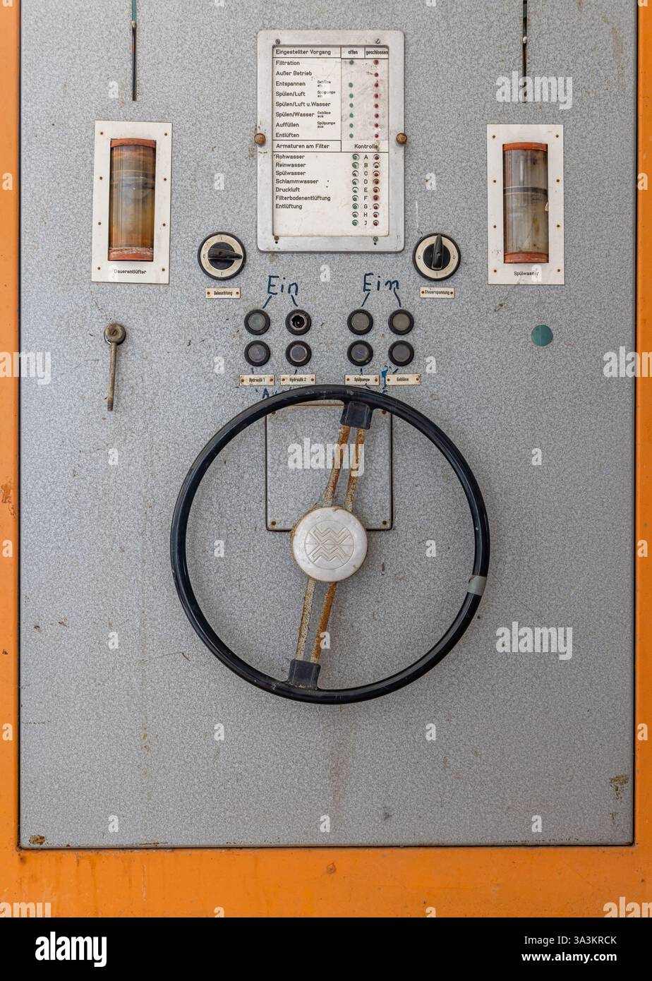 Maschinenhalle Wasserwerk Verlor Plätze Stockfoto