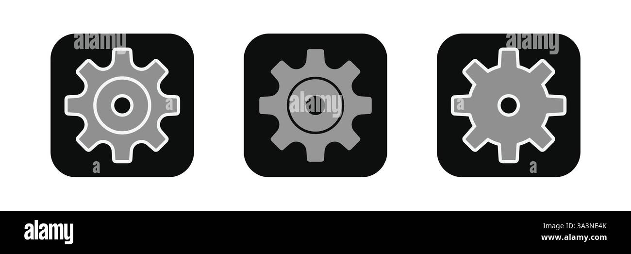 Symbol "Einstellung. Flat Style Design Vector Stock Vektor