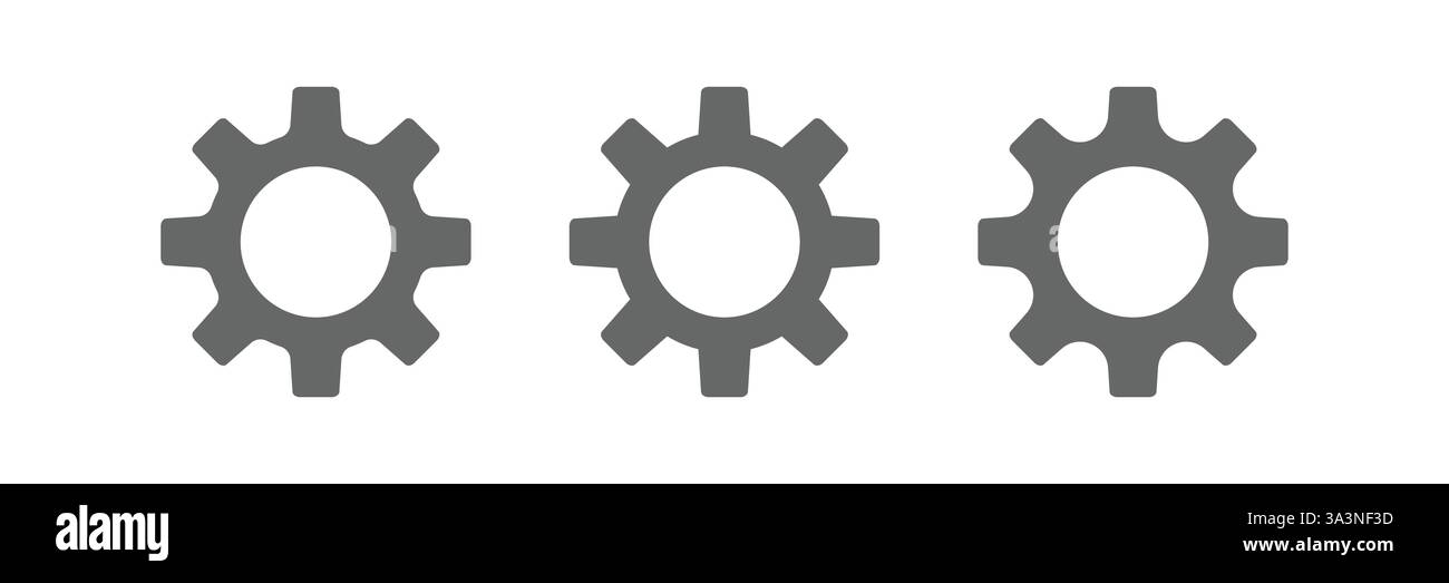 Symbol "Einstellung. Flat Style Design Vector Stock Vektor