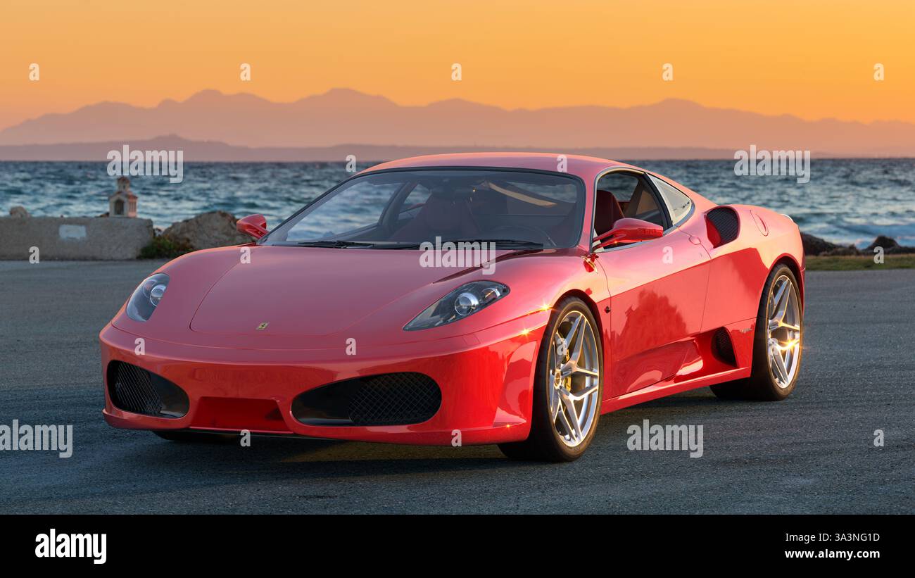 Ferrari F430 (Typ F131) ist ein Sportwagen des italienischen Automobilherstellers Ferrari, der von 2004 bis 2009 hergestellt wurde Stockfoto