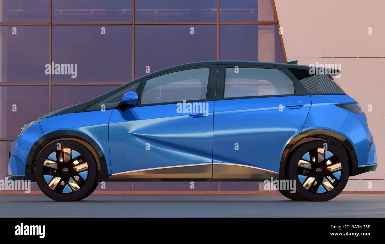 BYD Dolphin ist ein kleines, aber im Wesentlichen kompaktes Elektroauto aus China. Stockfoto