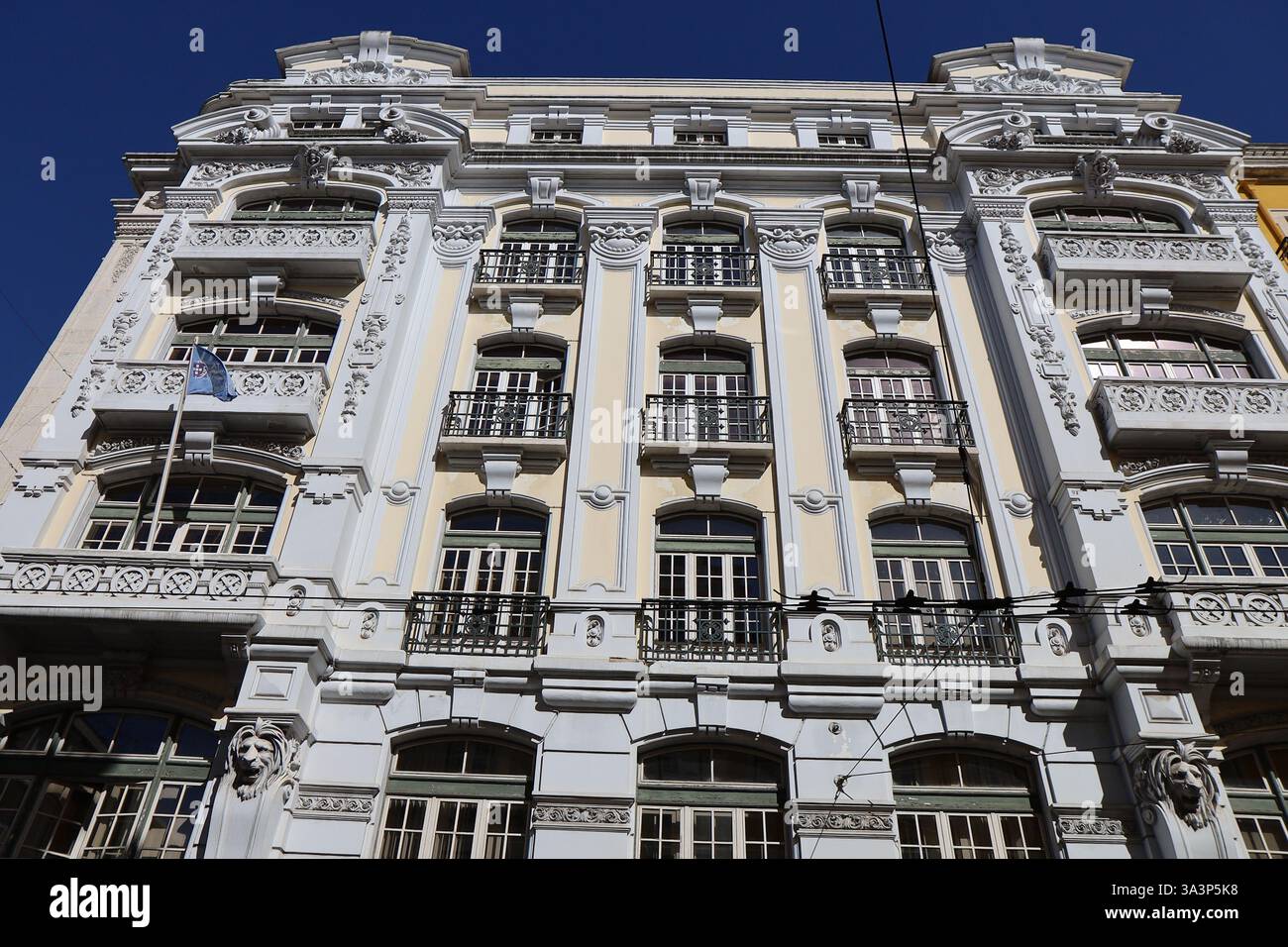 Typisches Gebäude, Außenansicht, Lissabon-Stadt, Portugal Stockfoto