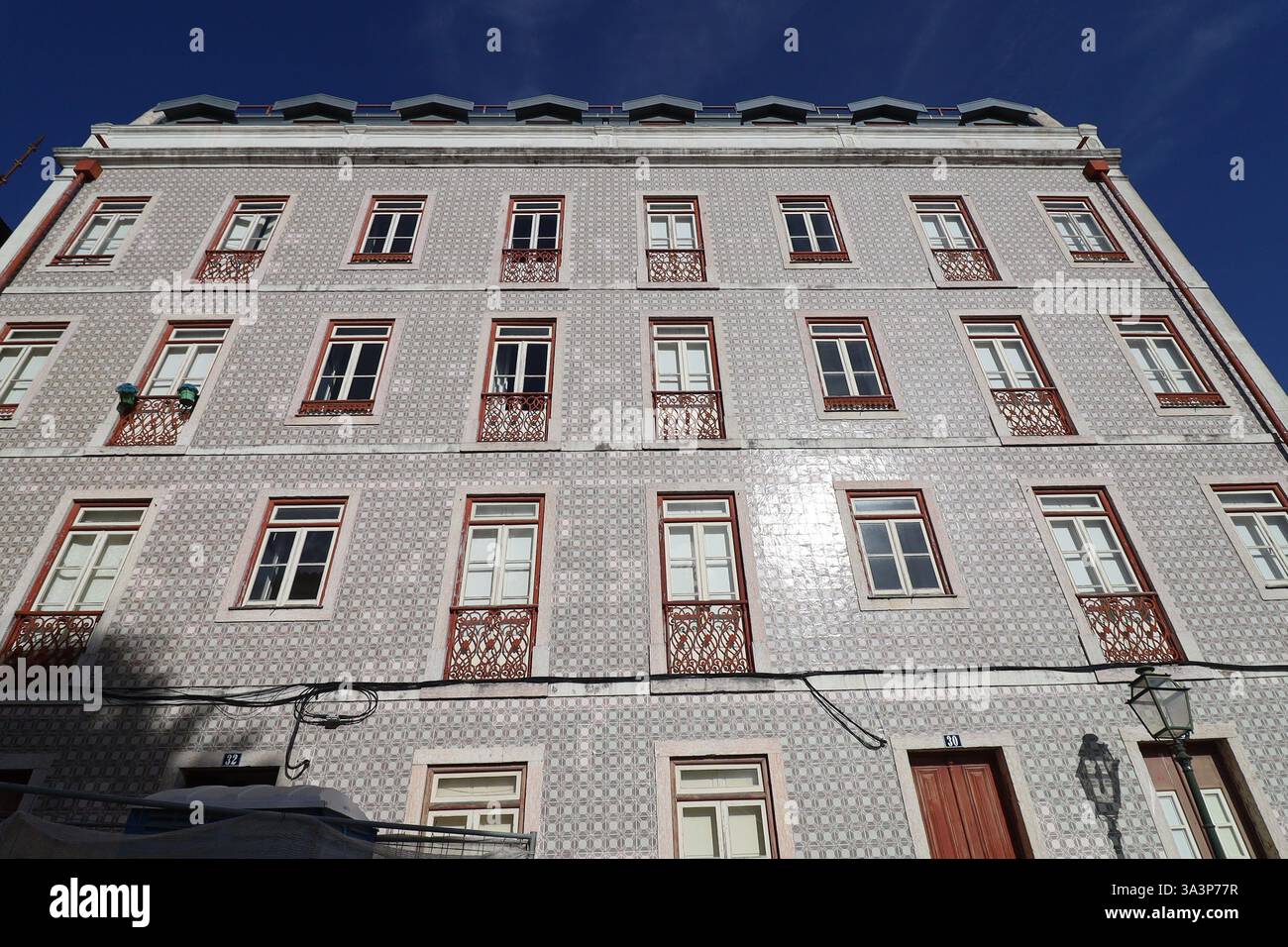 Typisches Gebäude, Außenansicht, Lissabon-Stadt, Portugal Stockfoto