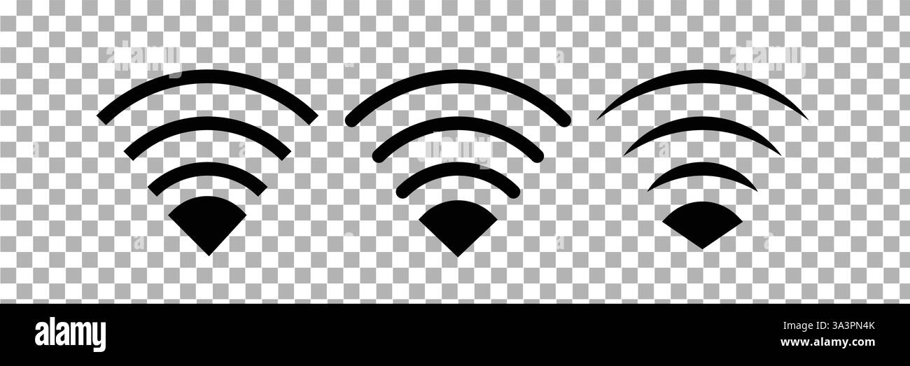 Radio Antenne Symbol. Thin Line Design. Vector Illustration. Stock Vektor