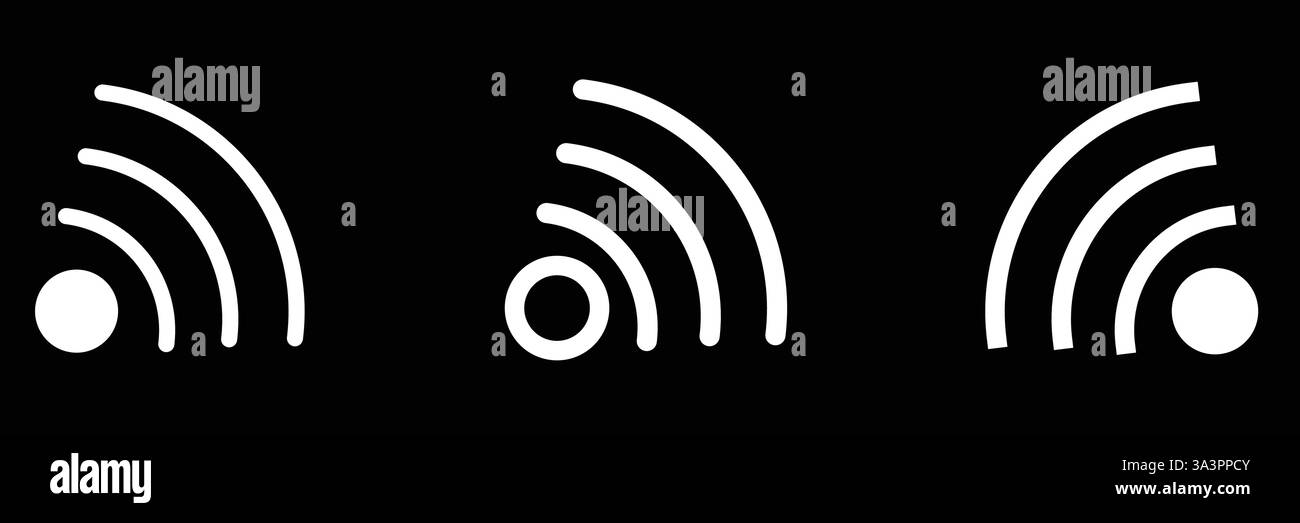 Funkturm-Symbol. Kommunikationsturm der Basisstation des mobilen Funkgeräts. Stock Vektor