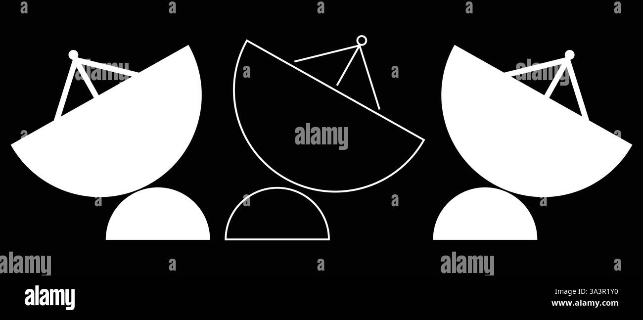 Kommunikation Funk turm Signal wellen Vektor icon Stock Vektor