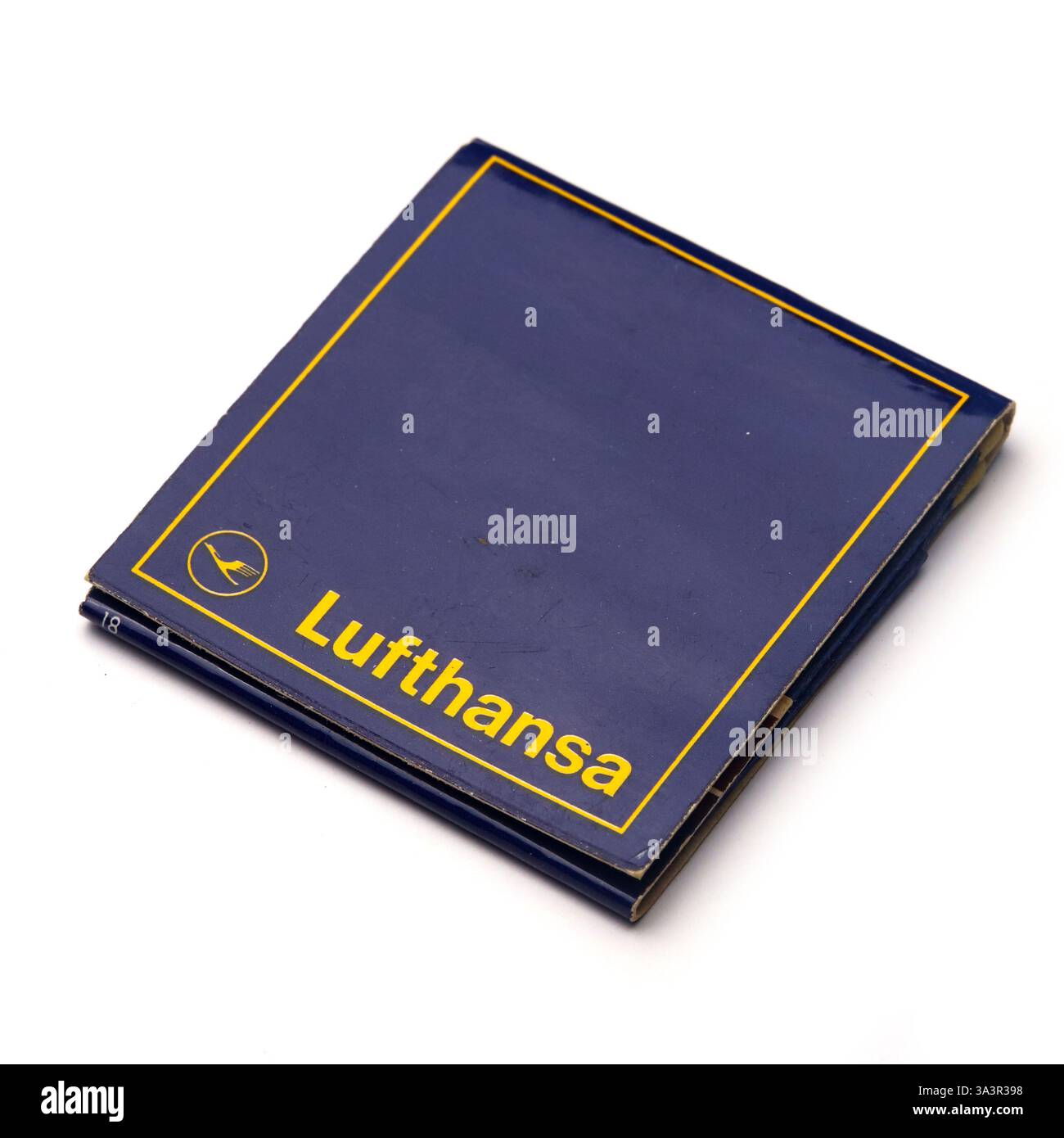 Lufthansa 1960er Streichholzschachtel. Stockfoto