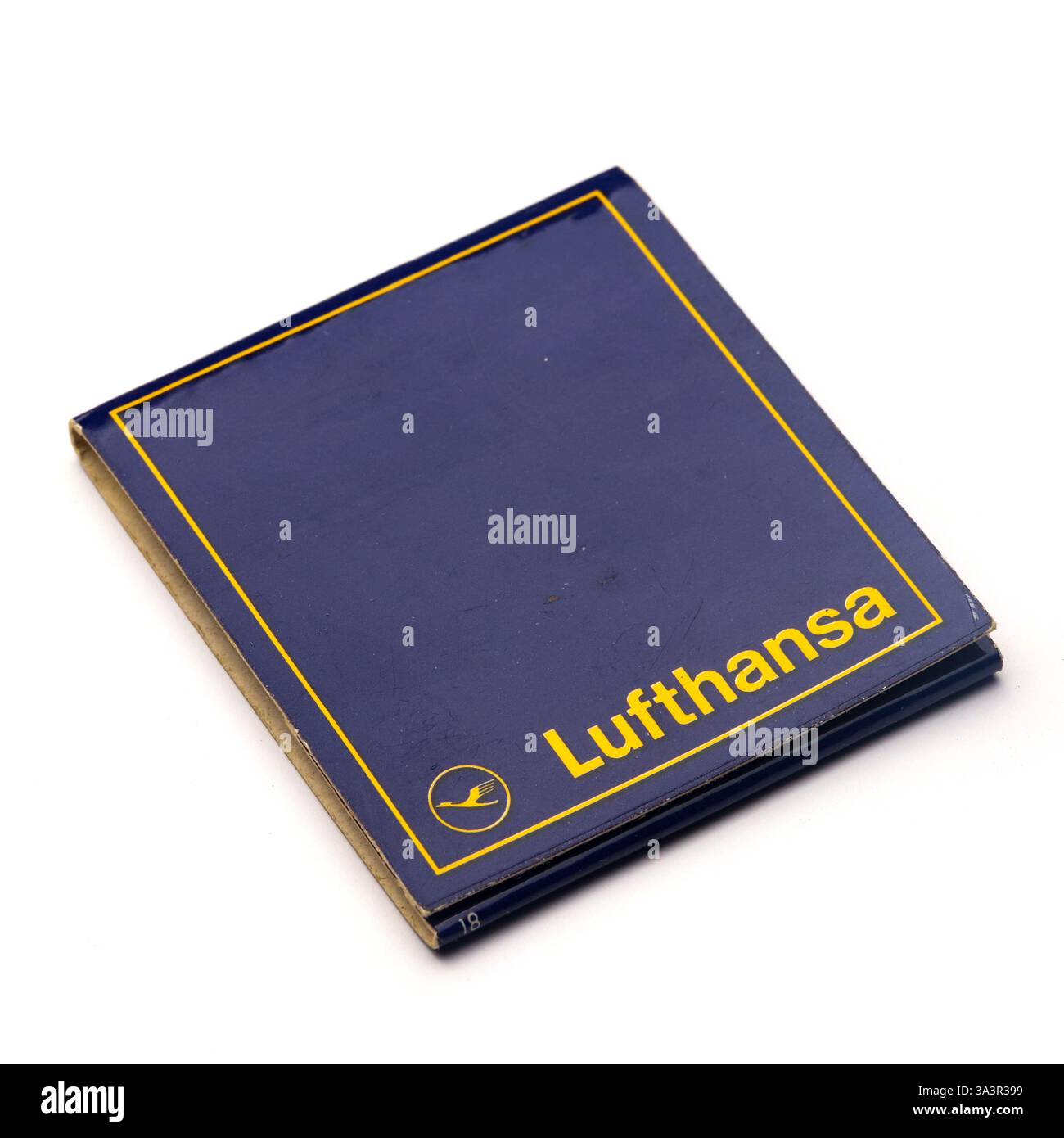 Lufthansa 1960er Streichholzschachtel. Stockfoto