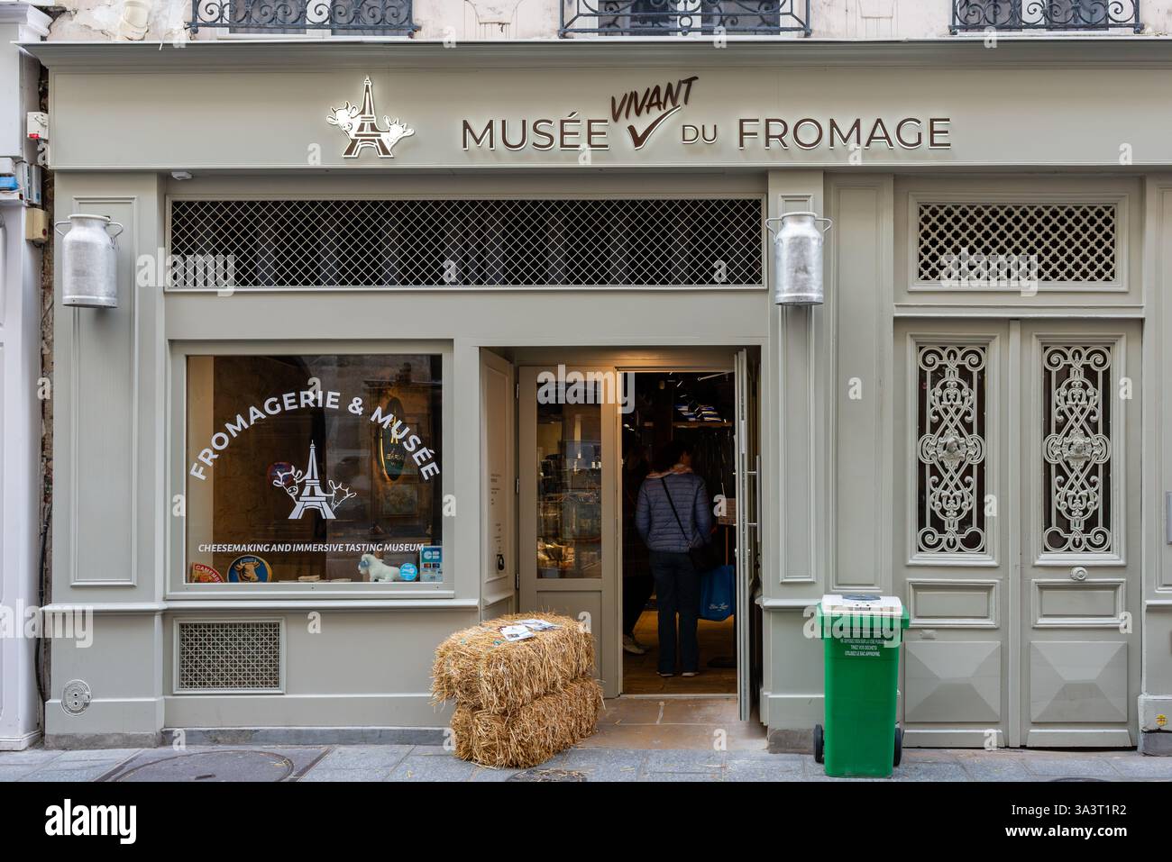 Das Käsemuseum im 4. Arrondissement von Paris Stockfoto
