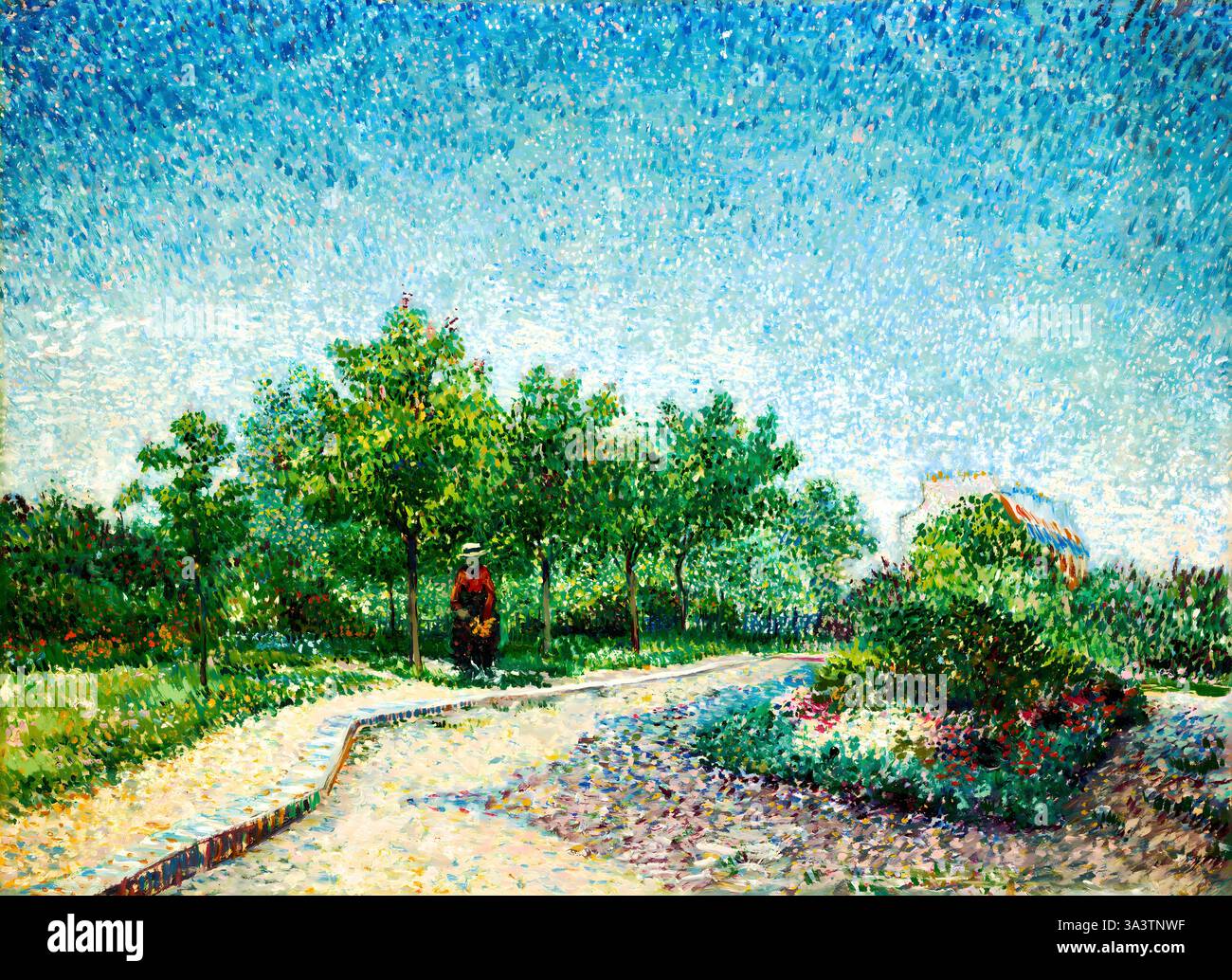 Vincent-van-Gogh-Platz Saint-Pierre Paris 1887 postimpressionistische städtische Landschaftsmalerei allgemein zugänglich Stockfoto