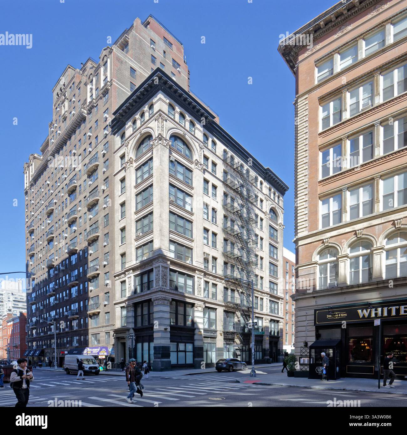 Die Abteilung für Anthropologie der New York University befindet sich in Rufus D. Smith Hall, 25 Waverly Place. Stockfoto