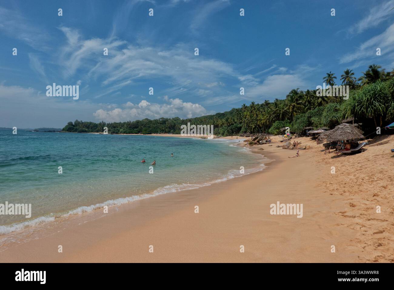 Wunderschöner Ruhiger Strand, Tangalle, Sri Lanka Stockfoto
