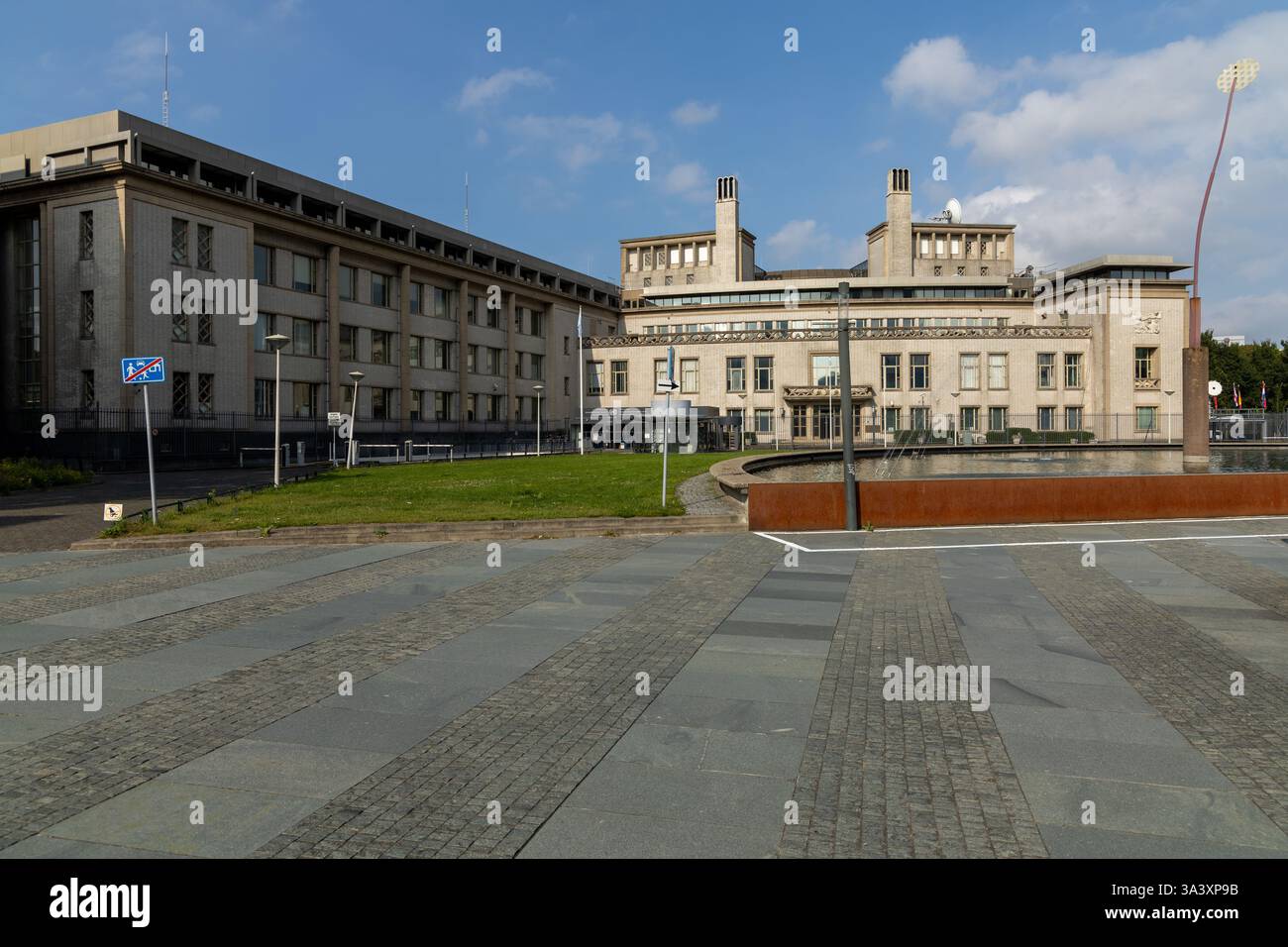 Gebäude: Internationaler Strafgerichtshof für das ehemalige Jugoslawien Stockfoto