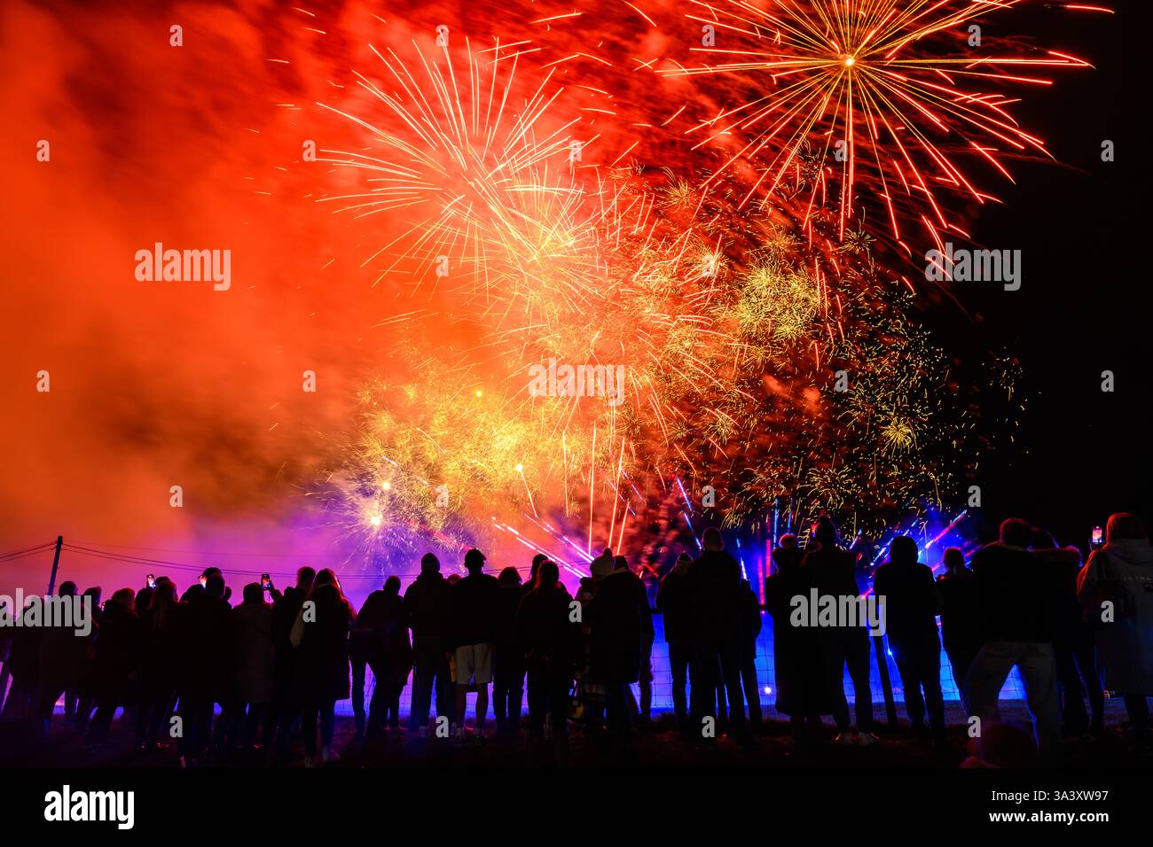 Fawkes Festival, Highland Centre, Edinburgh, Feuerwerk Stockfoto